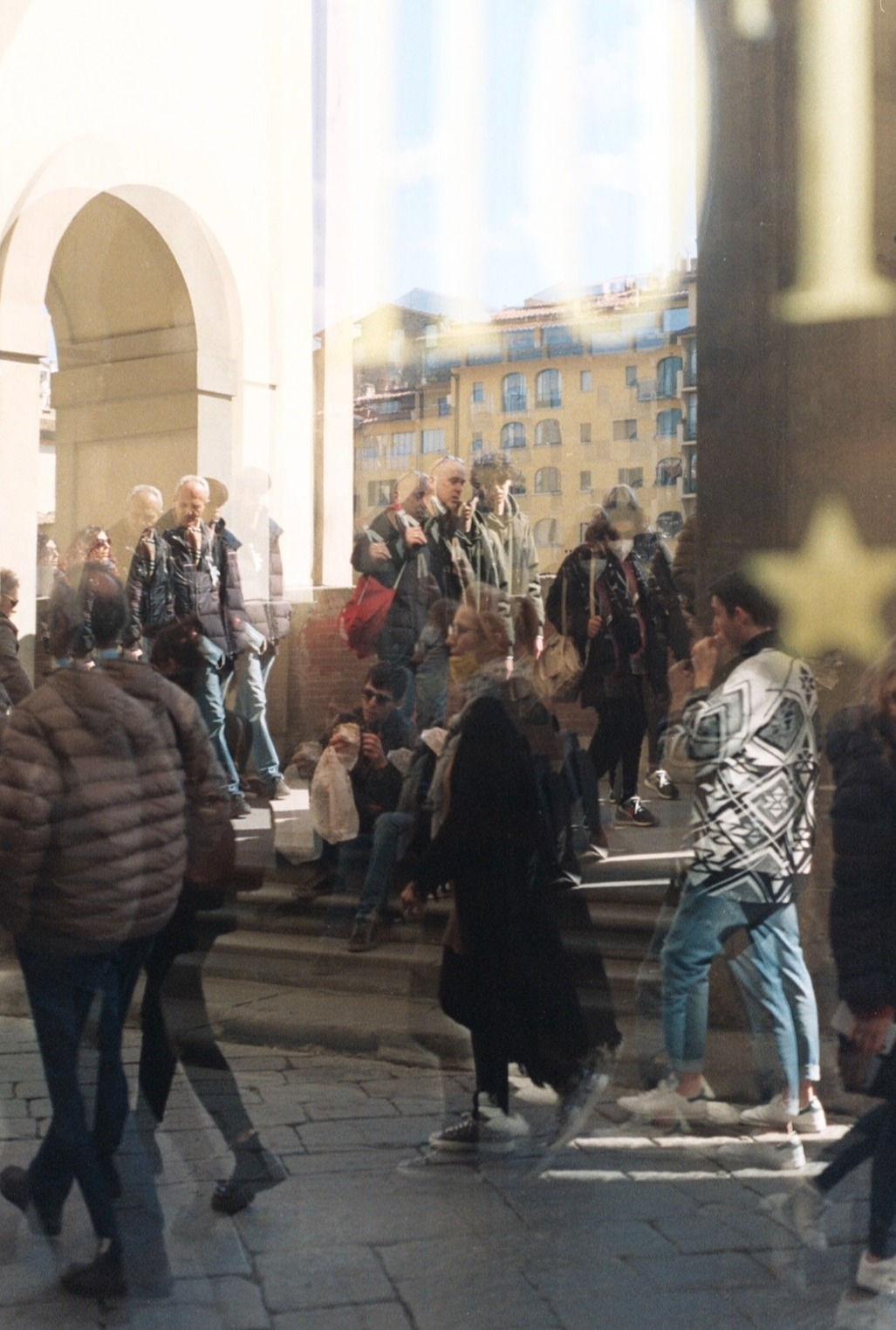 Crossing the bridge, 35 mm