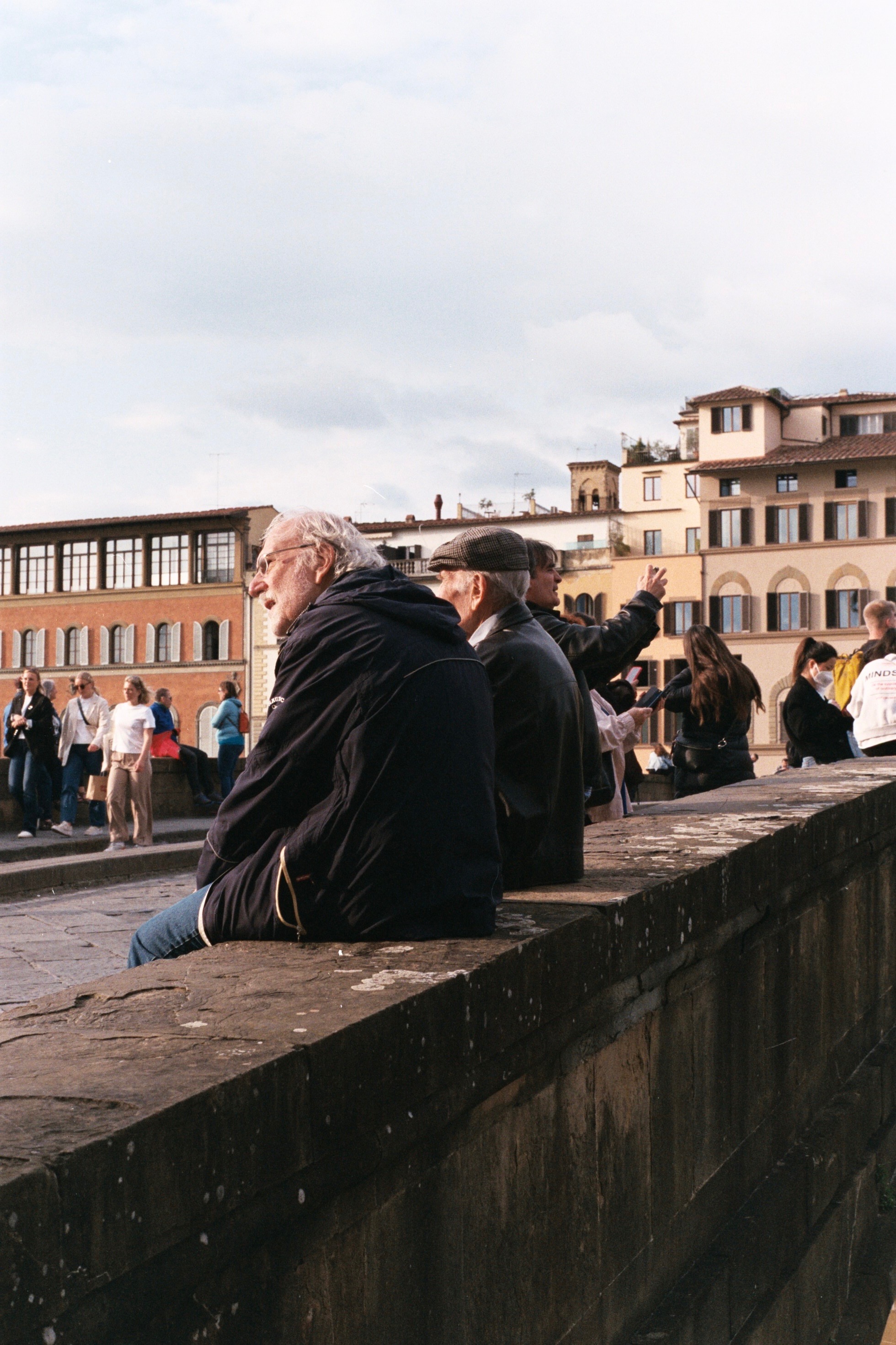 Men on Bridge, 35 mm
