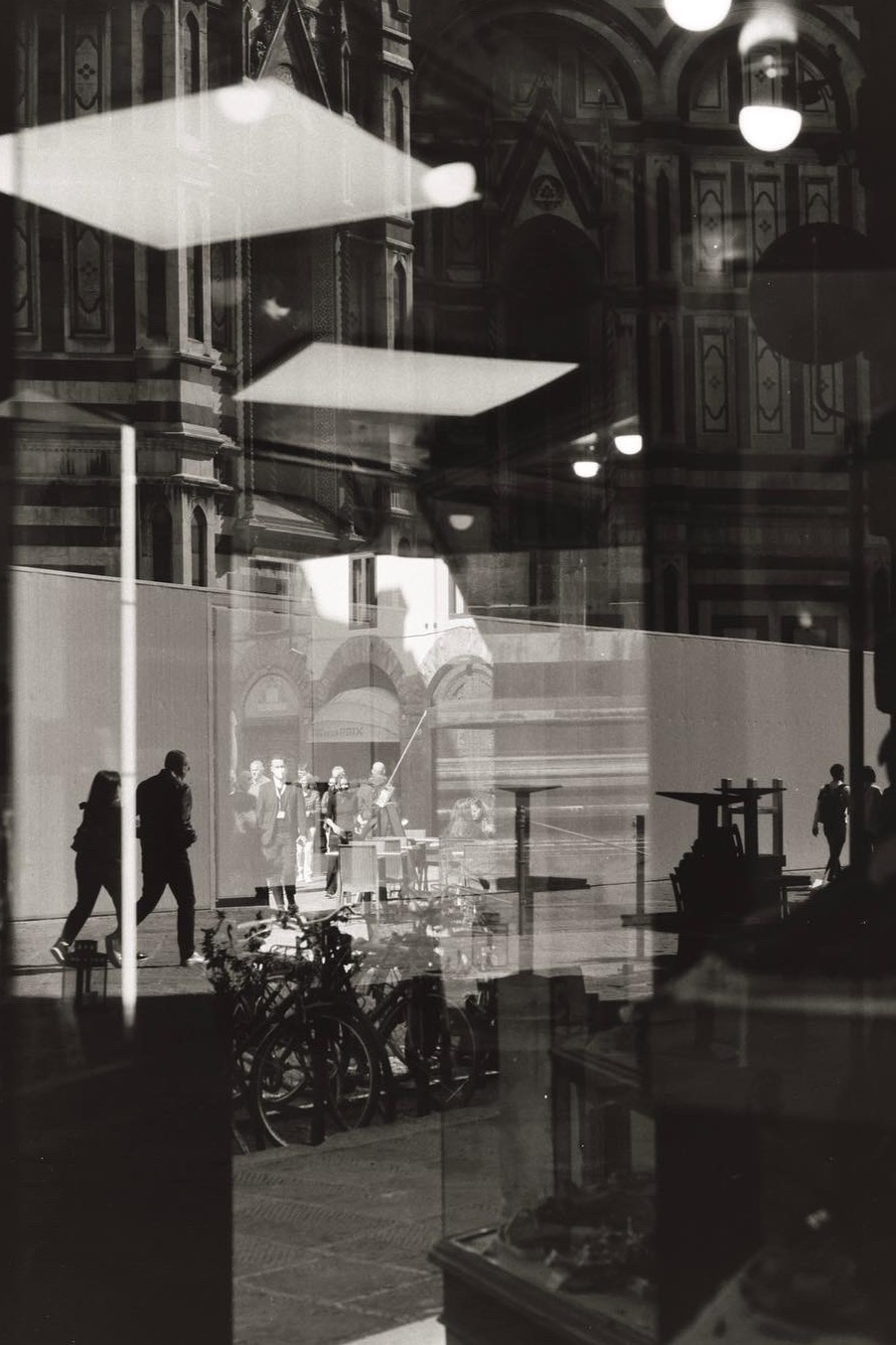 Shoe-shop reflection, 35 mm