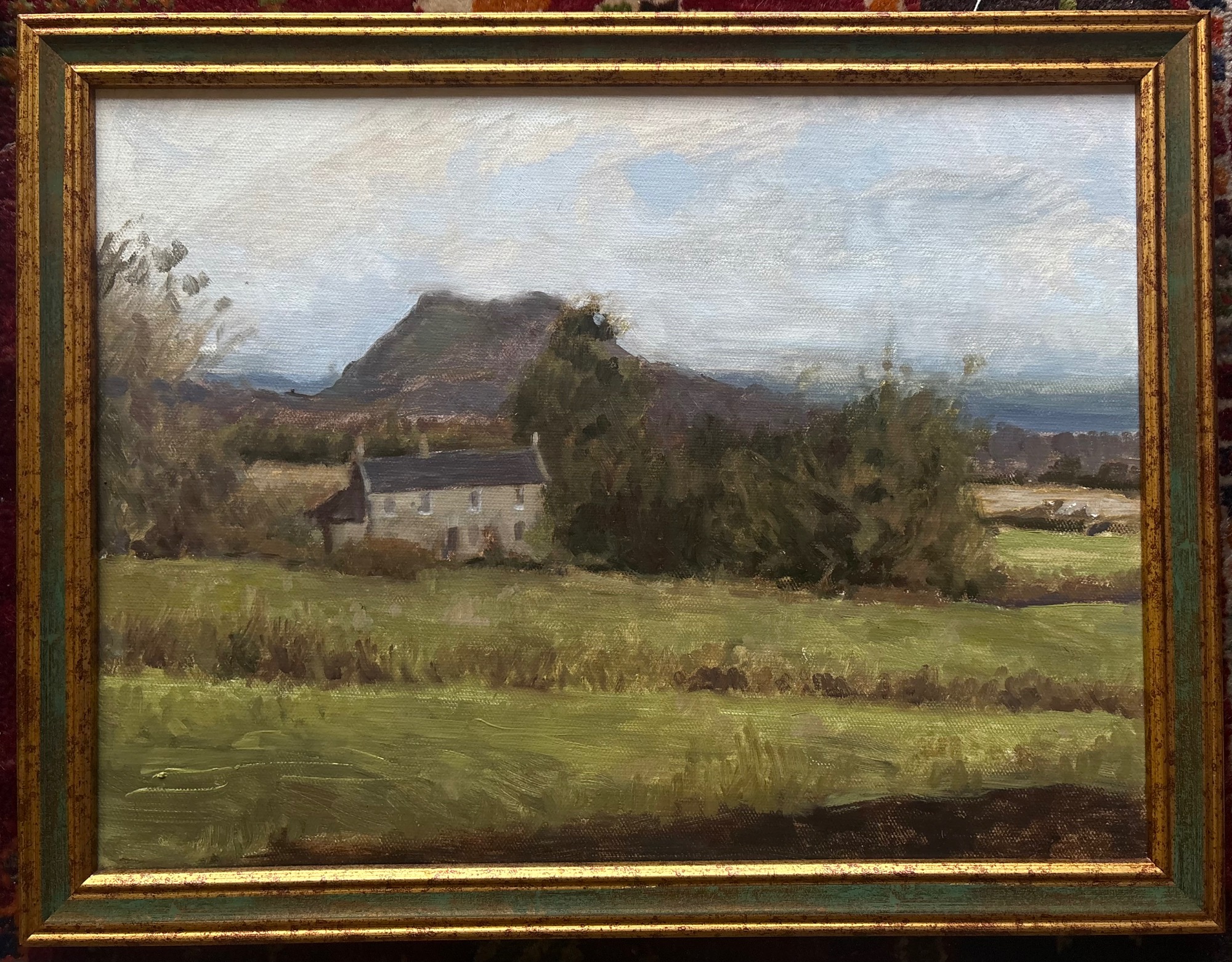 Overlooking the Firth of Fourth Estuary, Oil on linen panel