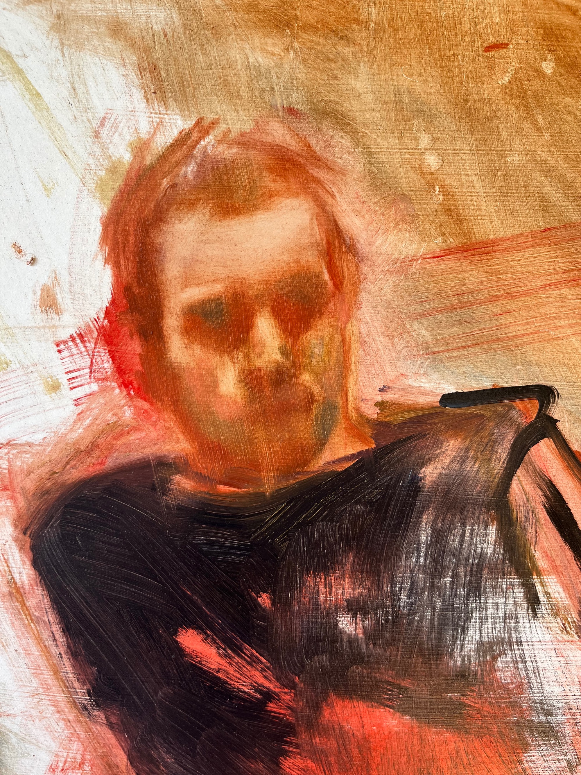 Portrait close up II, Oil on linen board - 40 x 50cm