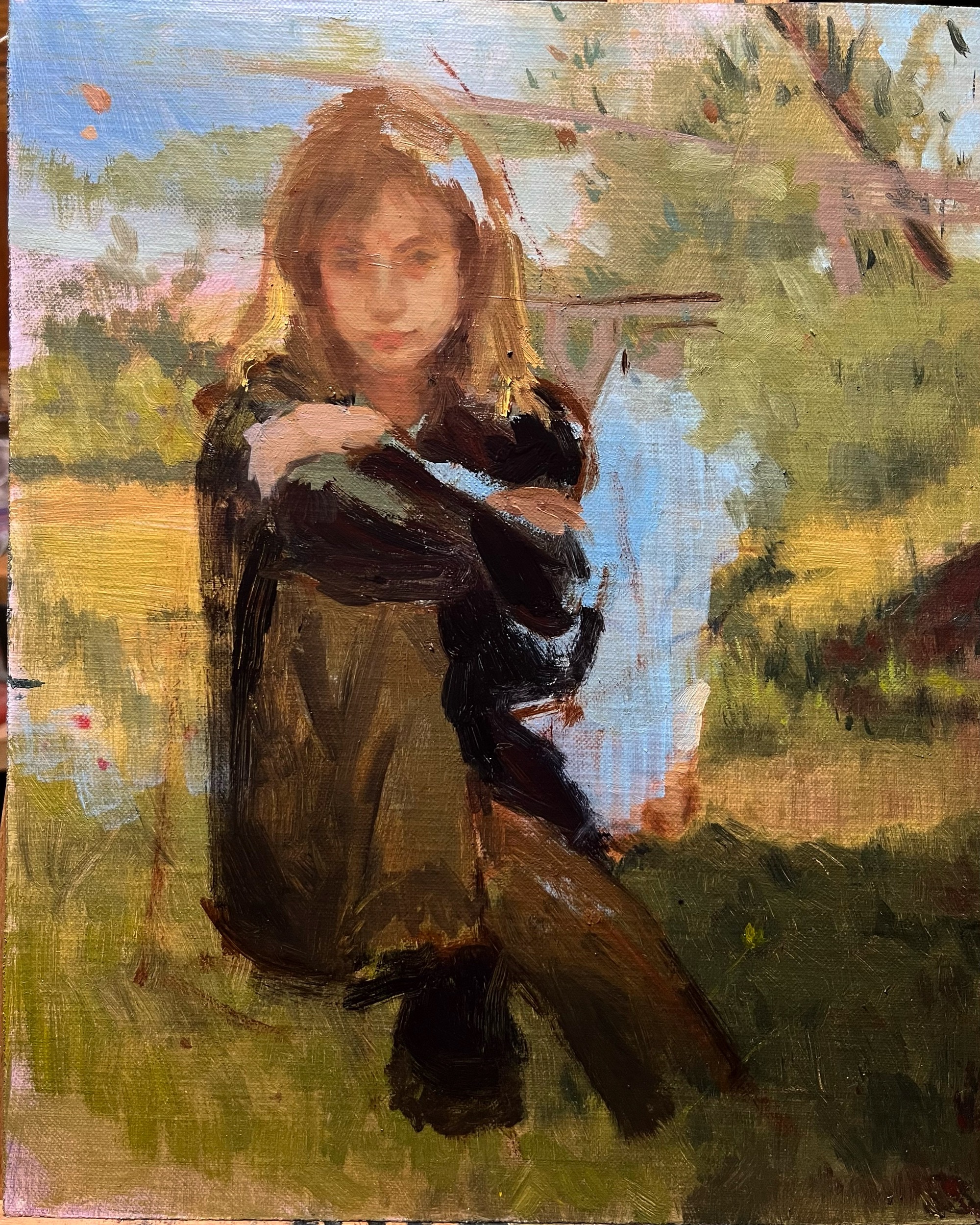 Camille, Oil on linen panel - 25 x 30cm