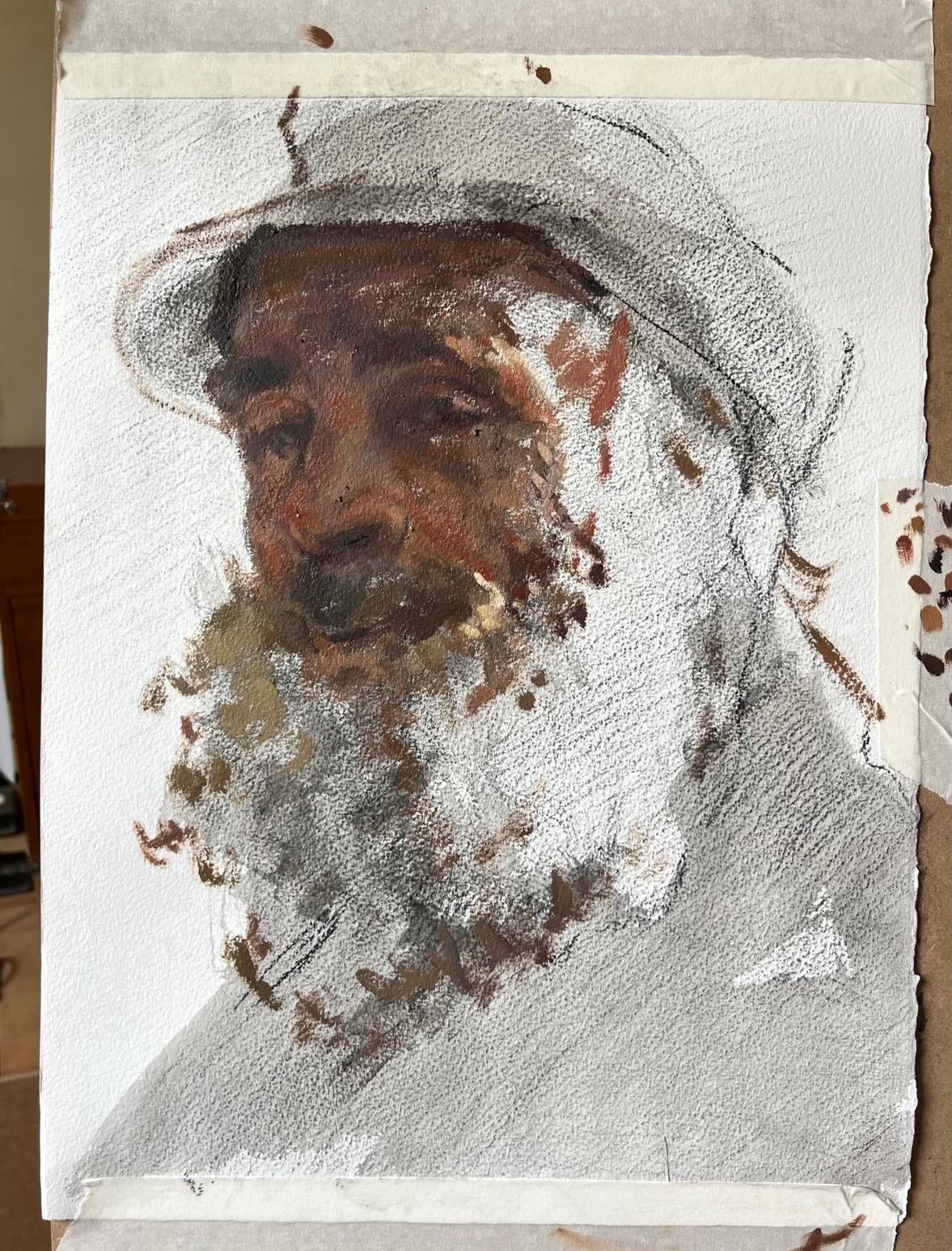 Fisherman, Mixed Media - 28 x 39cm