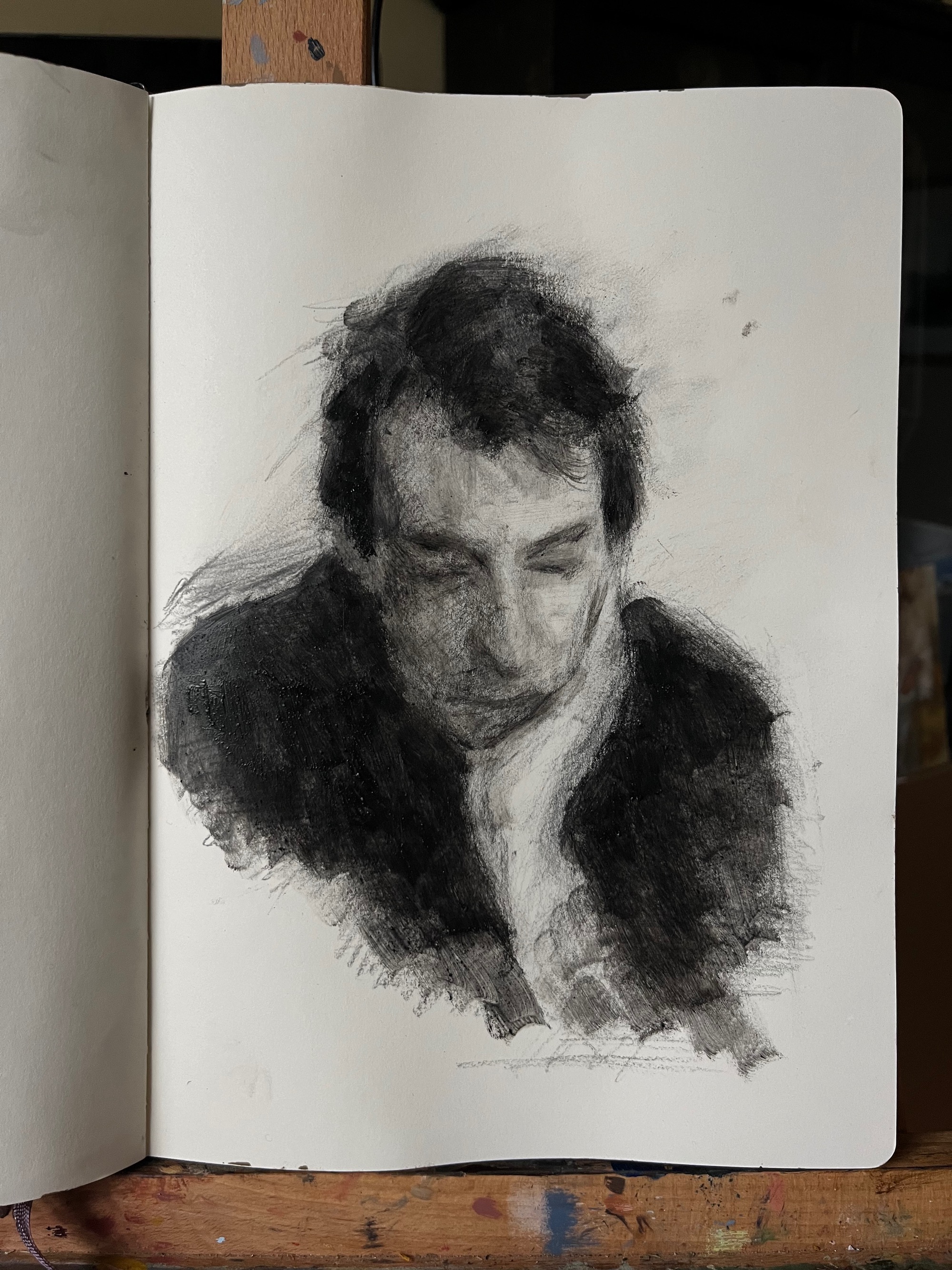 Mixed media portraits, Sketchbook pages