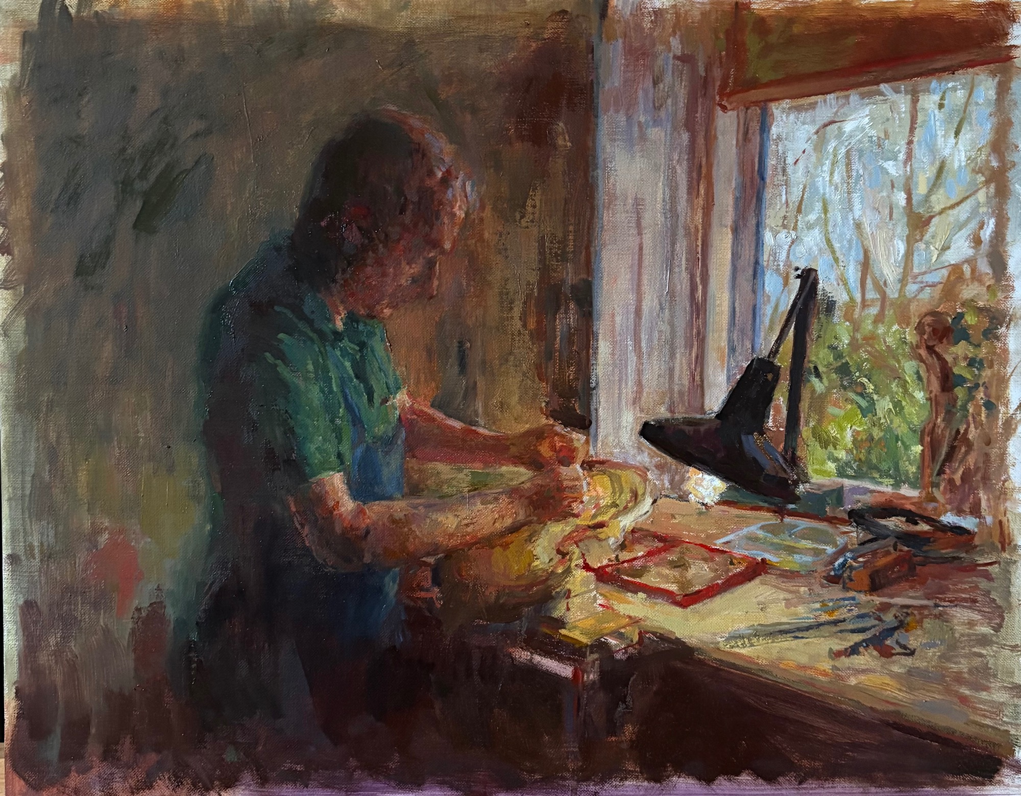 The Violin Maker,
Oil on linen panel - 40x50cm